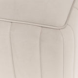 Amaryllis Chrome/Taupe Velvet Accent Bench - Ornate Home