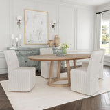 Amaya Beige Upholstered Dining Chair (Set of 2) - Ornate Home