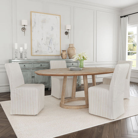 Amaya Beige Upholstered Dining Chair (Set of 2) - Ornate Home