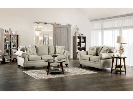 Amaya Cream Sofa & Loveseat - Ornate Home