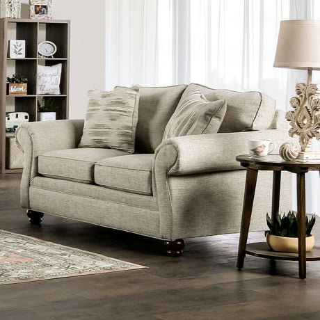 Amaya Cream Sofa & Loveseat - Ornate Home