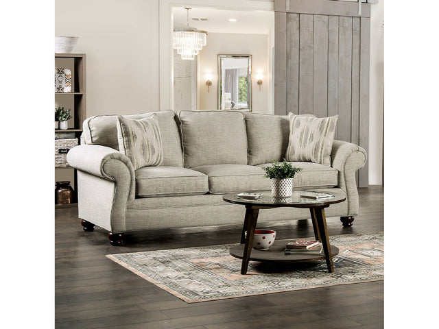 Amaya Cream Sofa - Ornate Home