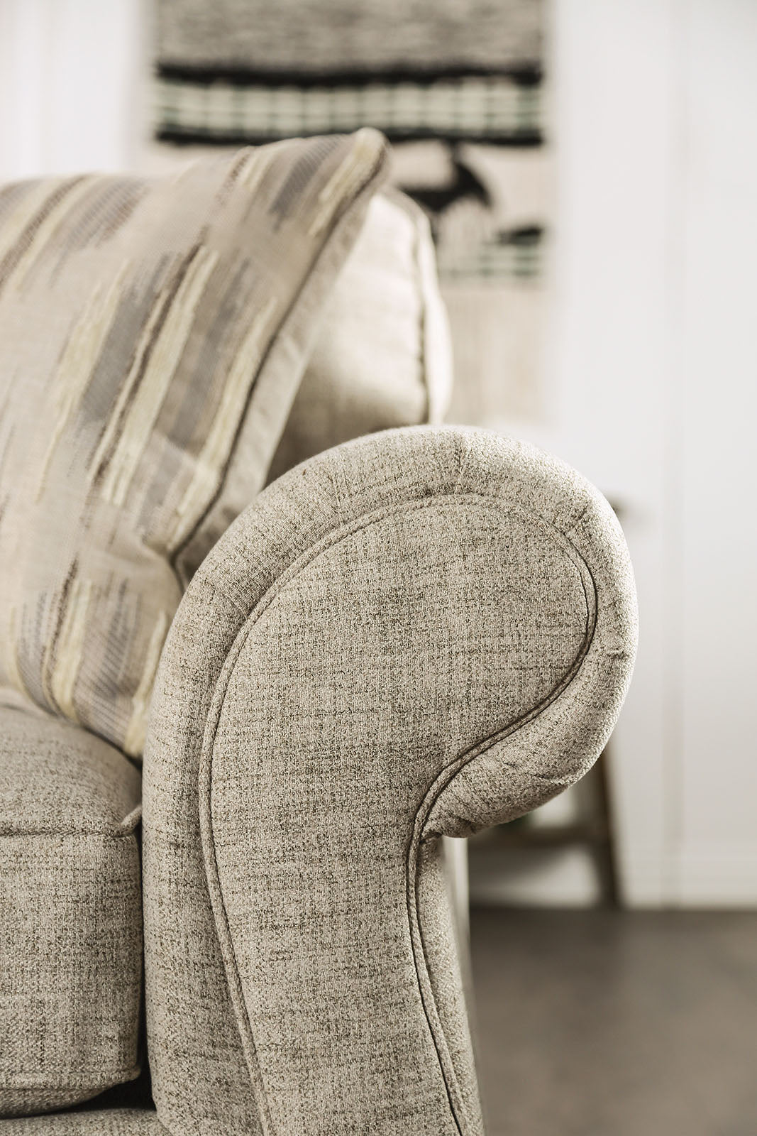 Amaya Cream Sofa - Ornate Home