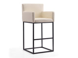 Ambassador Barstool in Cream and Black - Ornate Home