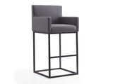 Ambassador Barstool in Grey and Black - Ornate Home