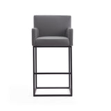 Ambassador Barstool in Grey and Black - Ornate Home
