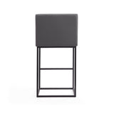 Ambassador Barstool in Grey and Black (set of 3) - Ornate Home