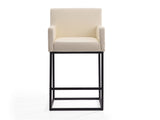 Ambassador Counter Stool in Cream and Black - Ornate Home