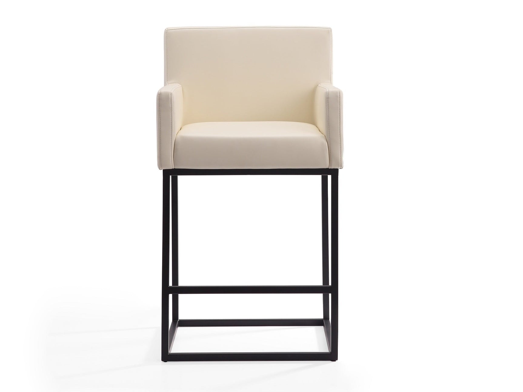 Ambassador Counter Stool in Cream and Black - Ornate Home