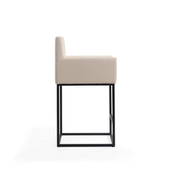 Ambassador Counter Stool in Cream and Black - Ornate Home
