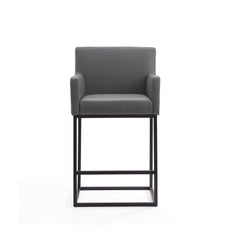 Ambassador Counter Stool in Grey and Black - Ornate Home