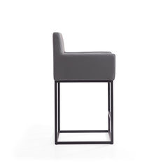 Ambassador Counter Stool in Grey and Black - Ornate Home