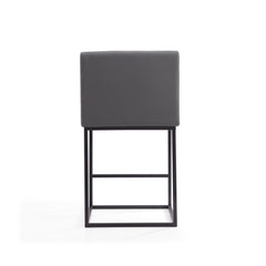 Ambassador Counter Stool in Grey and Black (set of 3) - Ornate Home