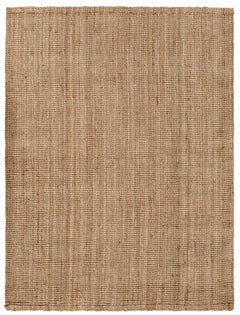 Ambel Chocolate Brown Camel Jute Area Rug - Ornate Home