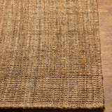 Ambel Chocolate Brown Camel Jute Area Rug - Ornate Home