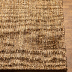 Ambel Chocolate Brown Camel Jute Area Rug - Ornate Home