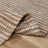 Ambel Tan Camel Jute Area Rug - Ornate Home