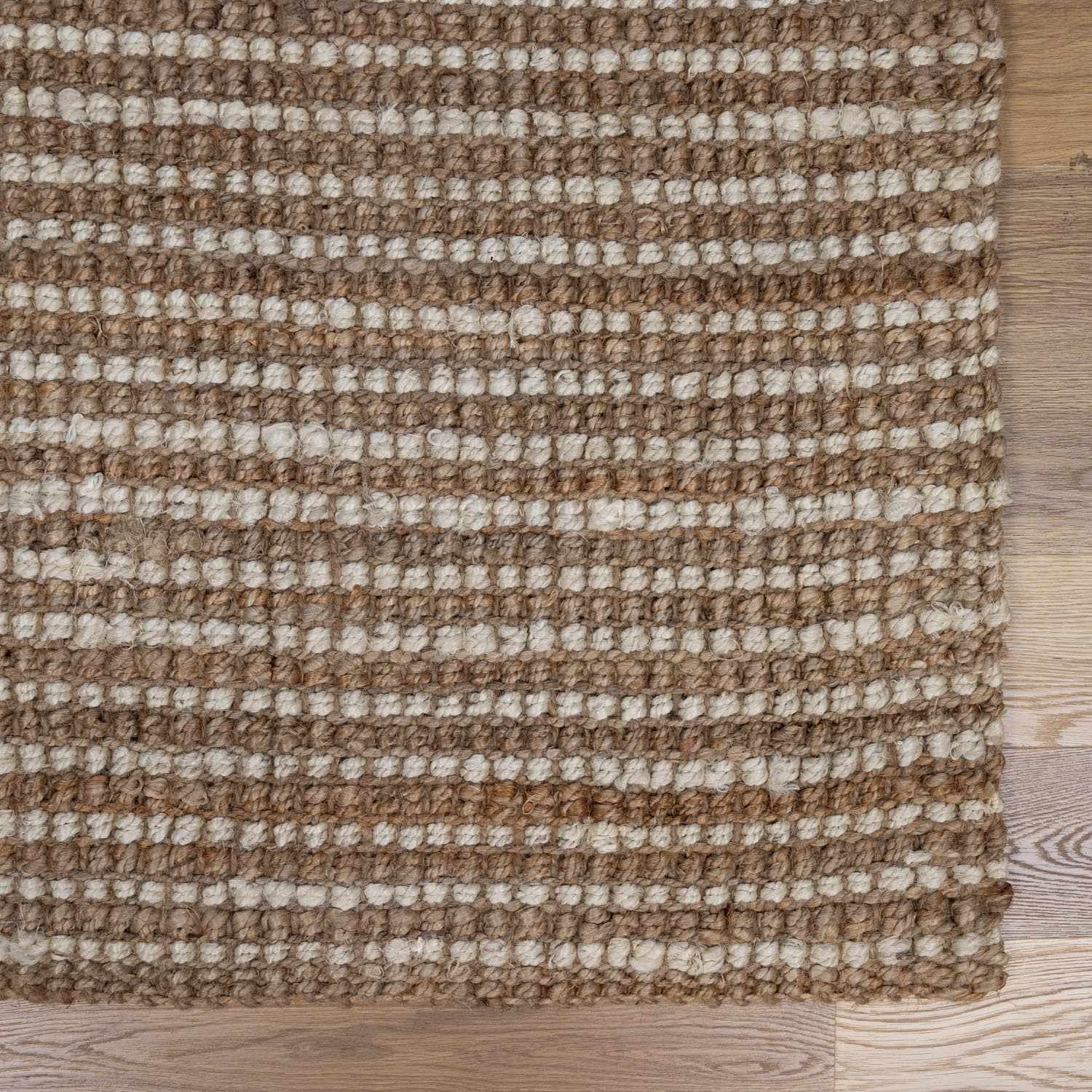 Ambel Tan Camel Jute Area Rug - Ornate Home