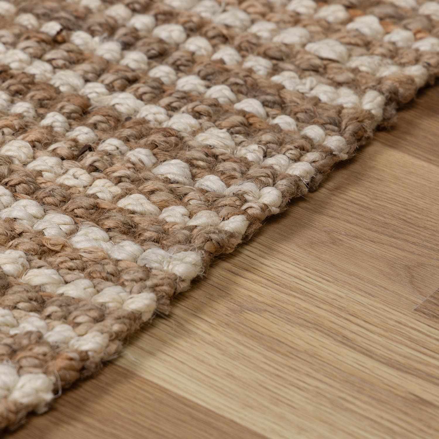 Ambel Tan Camel Jute Area Rug - Ornate Home