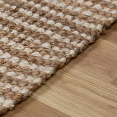 Ambel Tan Camel Jute Area Rug - Ornate Home