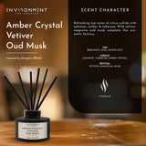 Amber Crystal | Vetiver | Oud Musk Diffuser (Inspired by Baccarat Rouge 540®) - Ornate Home