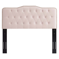 Amber Pink Performance Velvet Twin Platform Bed - Ornate Home