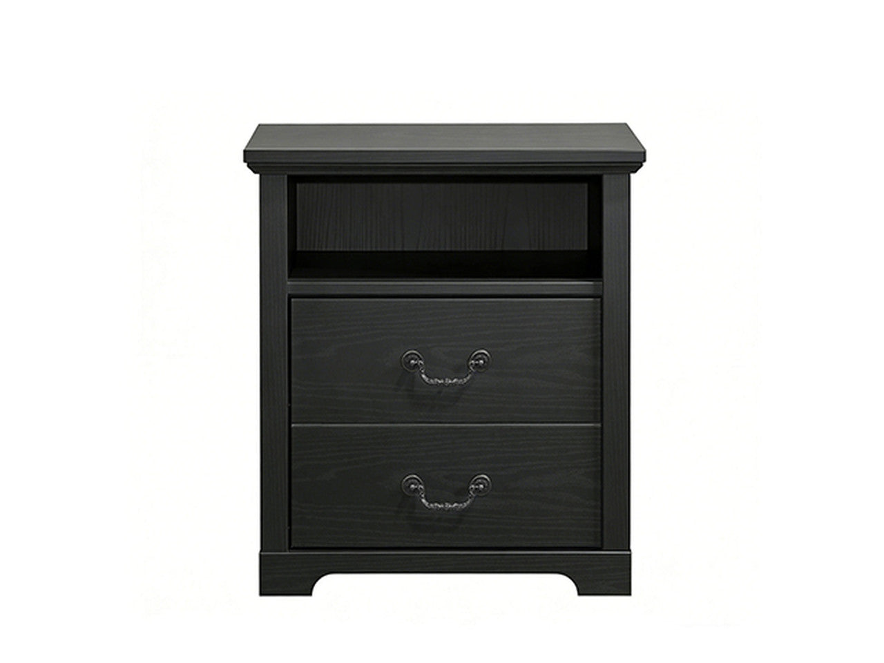 Amble Black Nightstand - Ornate Home