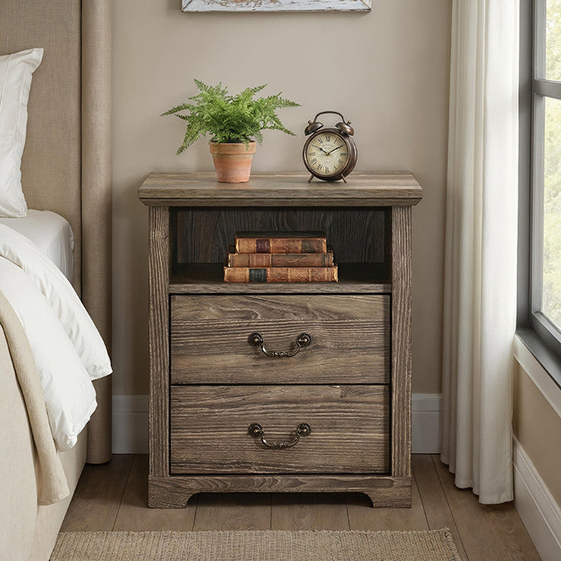 Amble Dark Gray Nightstand - Ornate Home