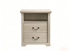 Amble Distressed Oak Nightstand - Ornate Home