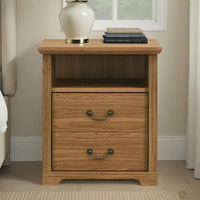 Amble Walnut Nightstand - Ornate Home