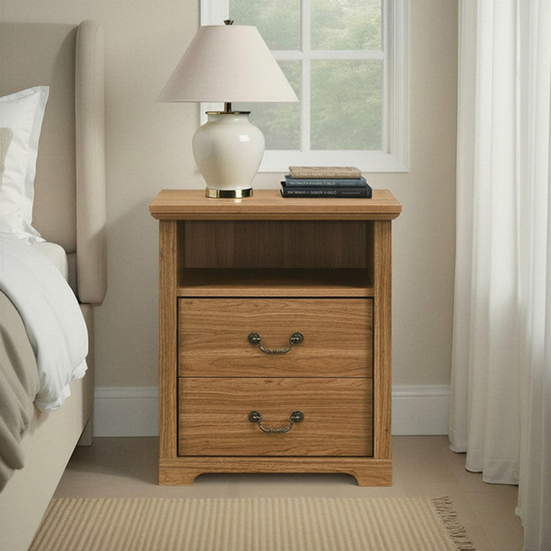 Amble Walnut Nightstand - Ornate Home