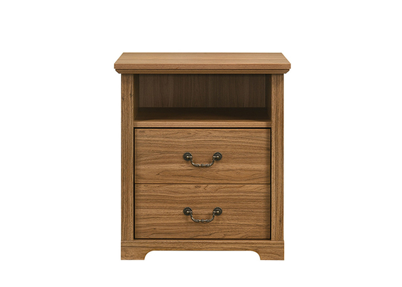 Amble Walnut Nightstand - Ornate Home