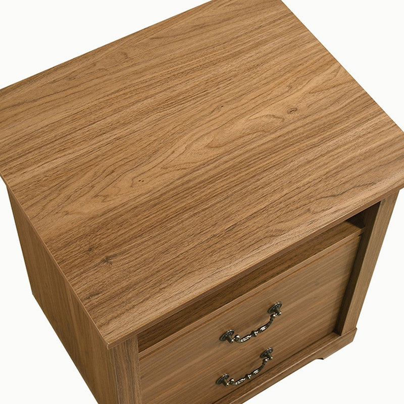 Amble Walnut Nightstand - Ornate Home