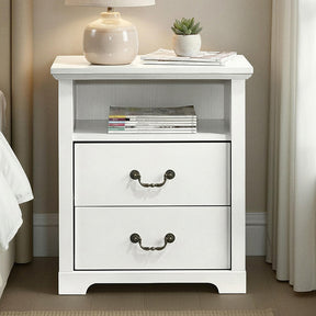 Amble White Nightstand - Ornate Home