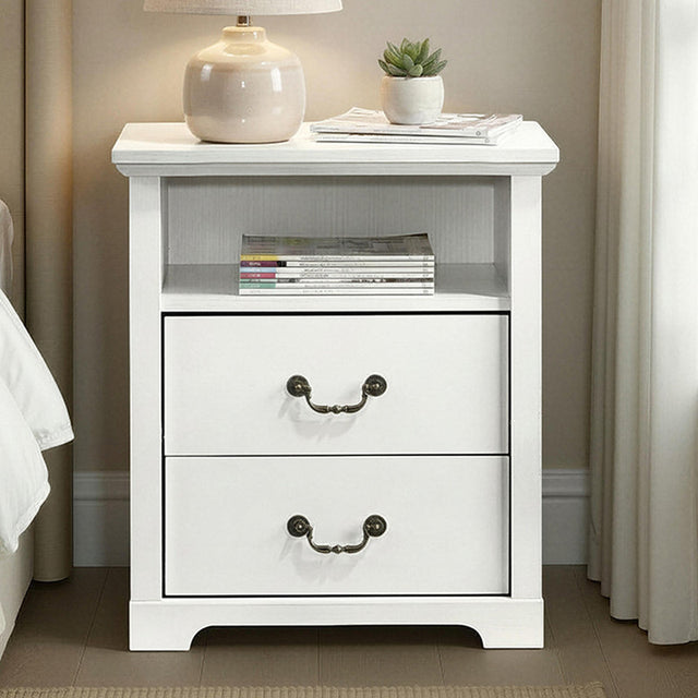 Amble White Nightstand - Ornate Home