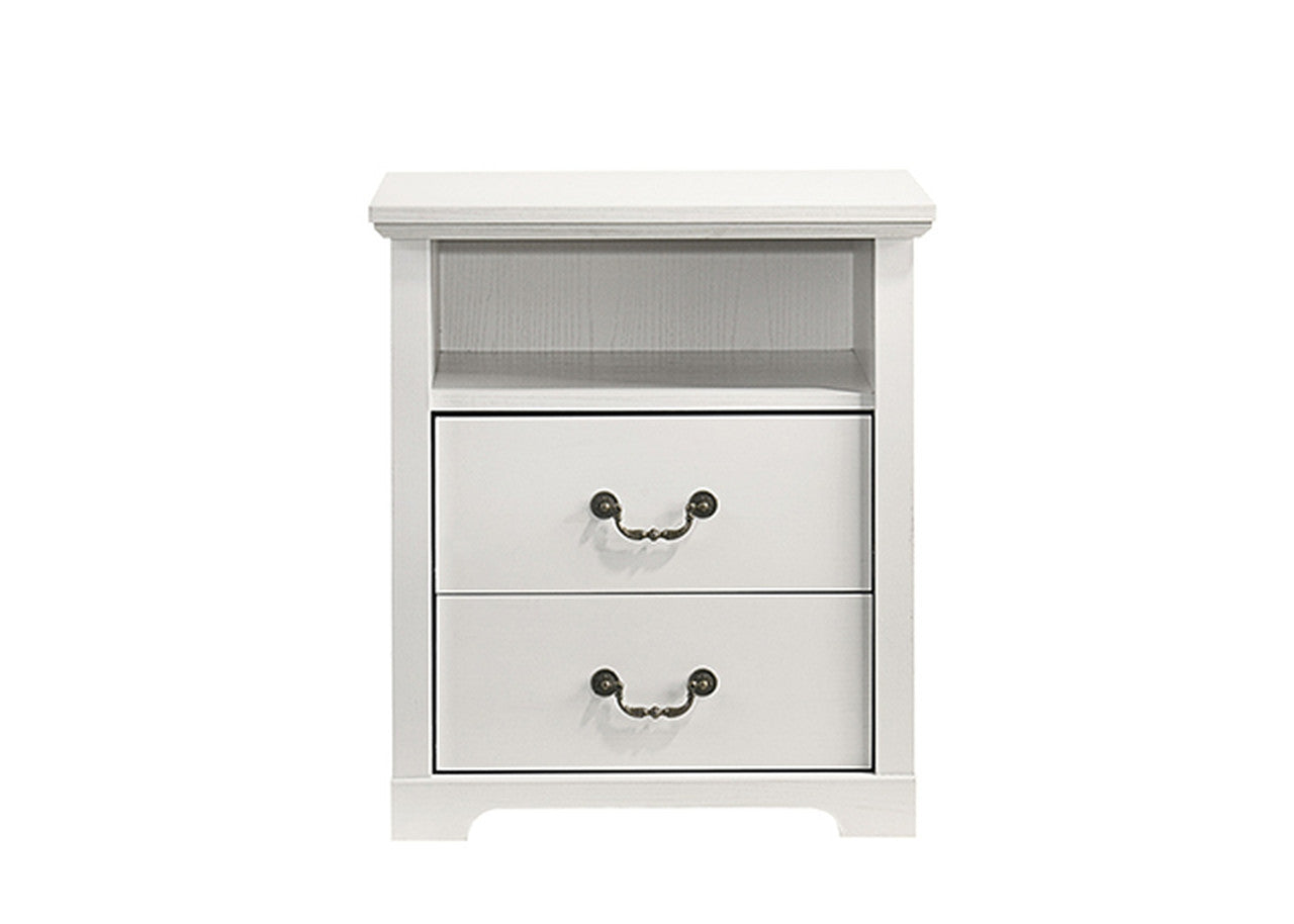 Amble White Nightstand - Ornate Home
