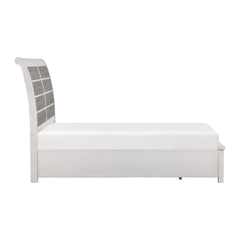 Ambrose Antique White/Antique Gray 4-Piece Queen Bedroom Set - Ornate Home