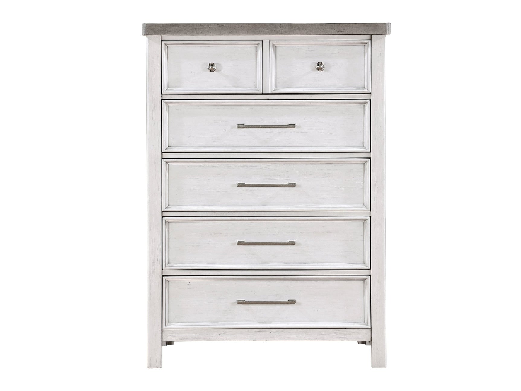Ambrose Antique White/Gray Chest - Ornate Home