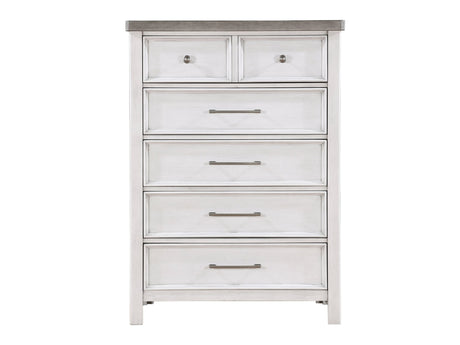 Ambrose Antique White/Gray Chest - Ornate Home