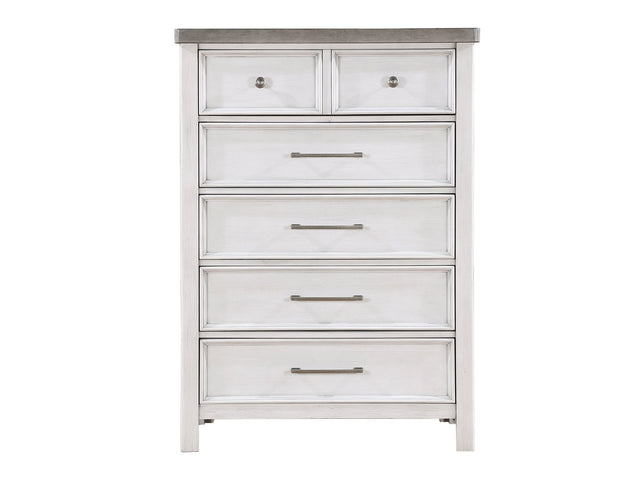 Ambrose Antique White/Gray Chest - Ornate Home