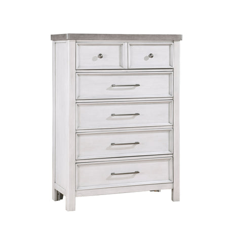 Ambrose Antique White/Gray Chest - Ornate Home