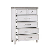 Ambrose Antique White/Gray Chest - Ornate Home