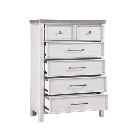 Ambrose Antique White/Gray Chest - Ornate Home