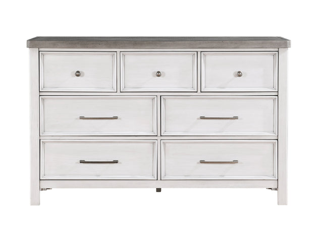 Ambrose Antique White/Gray Dresser - Ornate Home
