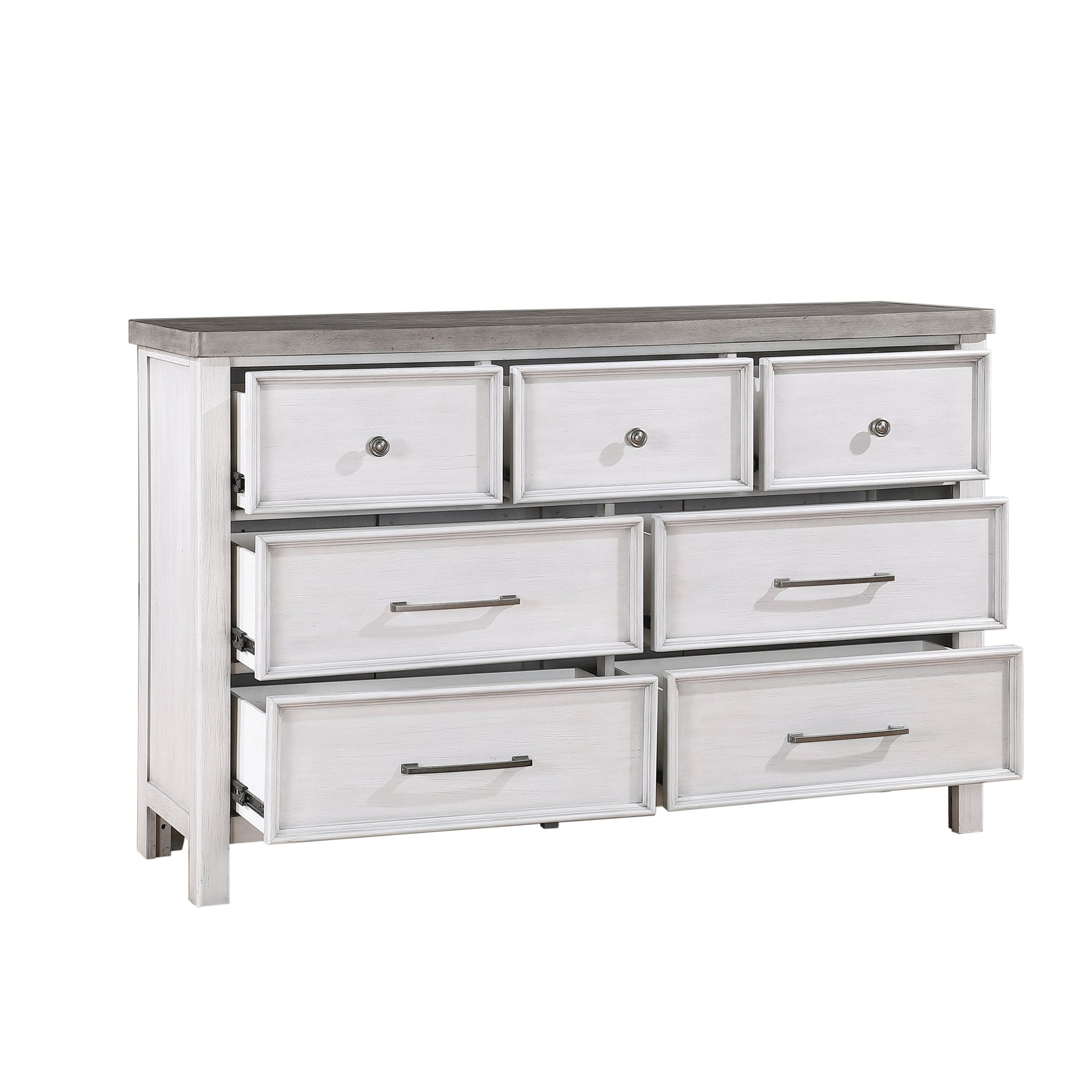 Ambrose Antique White/Gray Dresser - Ornate Home