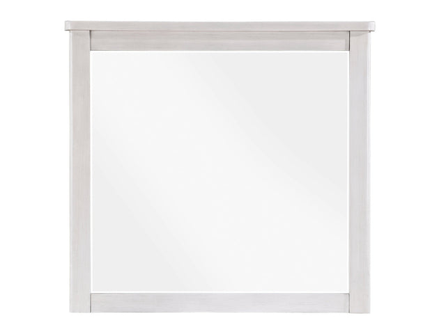 Ambrose Antique White/Gray Mirror - Ornate Home