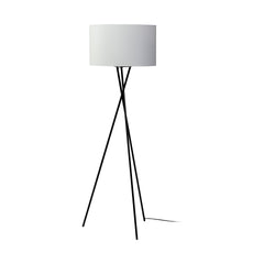 Ambrose Black/White Metal Floor Lamp