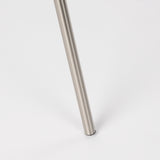Ambrose Silver/Beige Metal Floor Lamp - Ornate Home