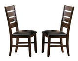 Ameillia Dark Oak / Black 5-piece Dinig Table Set - Ornate Home