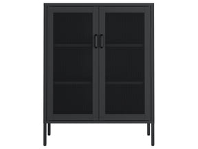 Amelia 31.5" Accent Cabinet in Black - Ornate Home